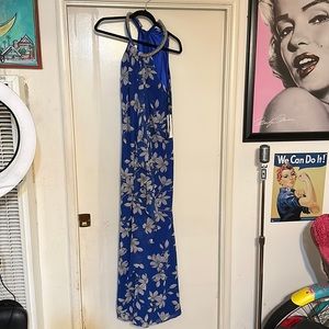 Blue Hawaiian Calvin Klein dress